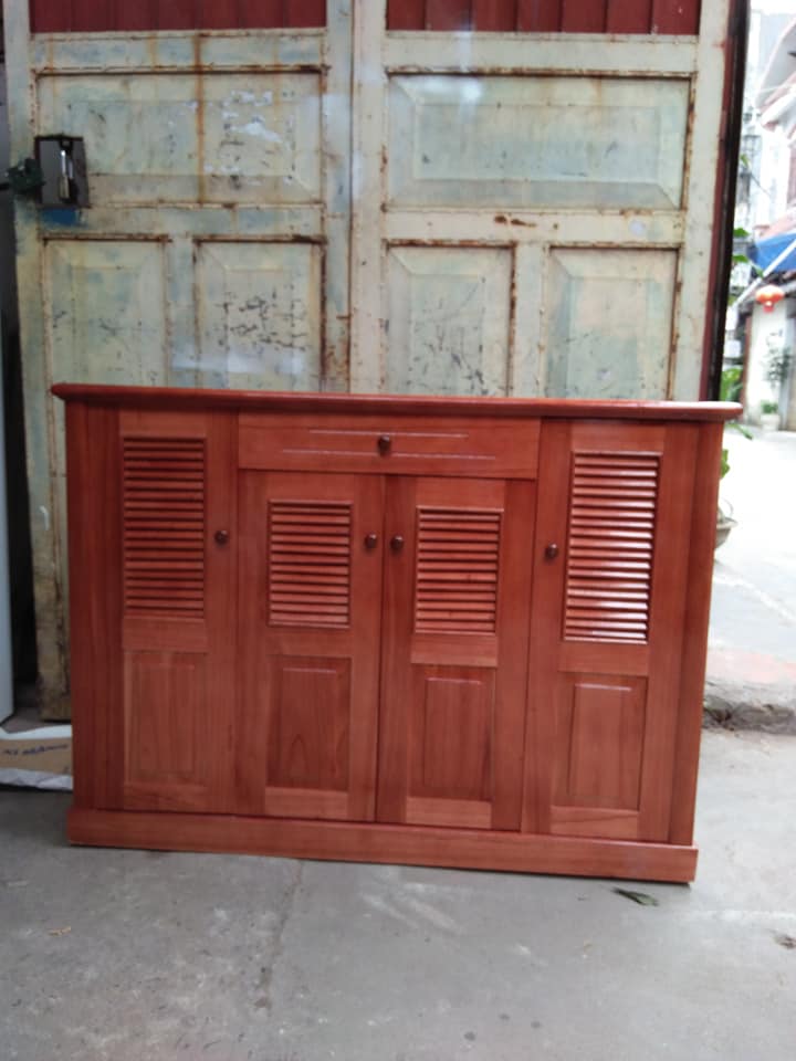 Tủ Giây Gỗ Xoan 4 Cánh
